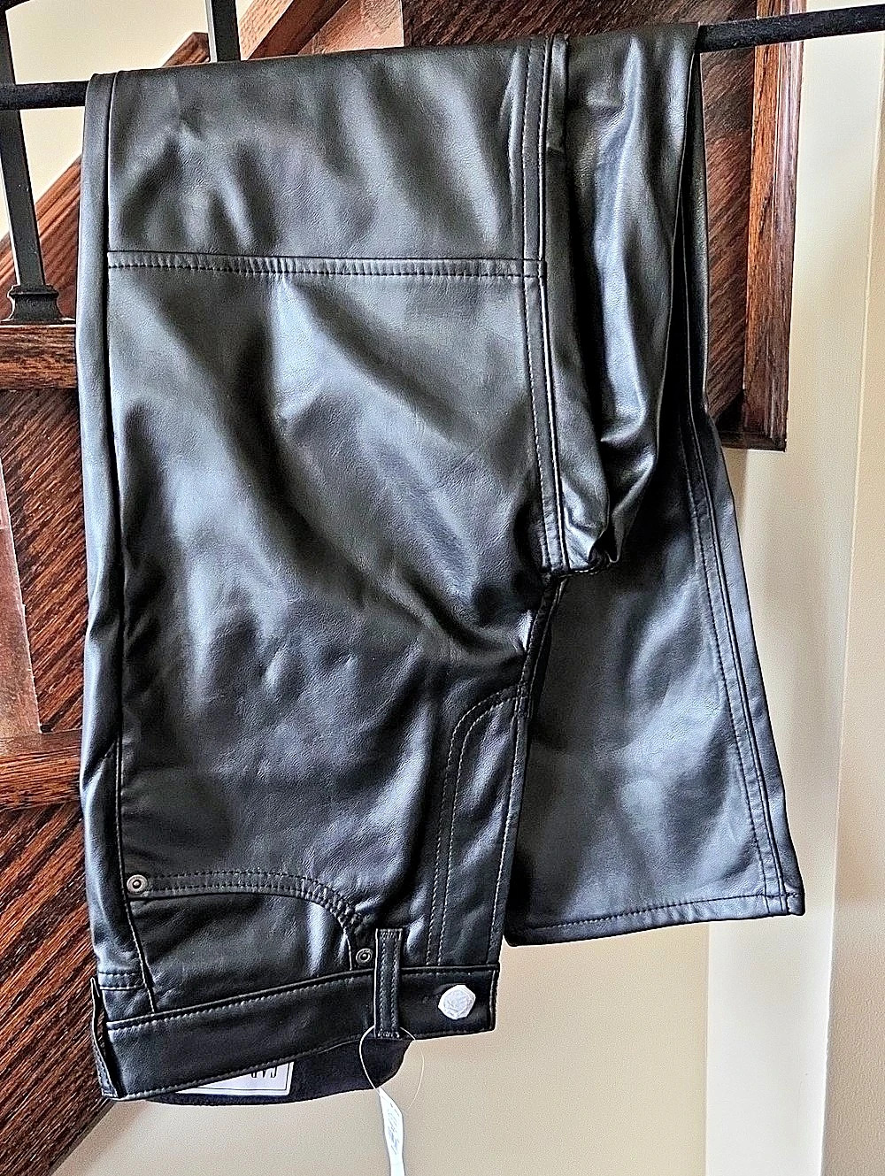 Gap Cheeky Straight High Rise Faux Leather Pants Waist 26/2P NWT